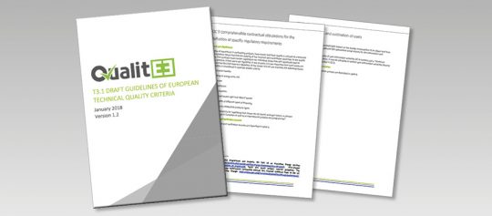 QualitEE публикува проект на Насоки за европейски технически критерии за качество на ЕЕУ